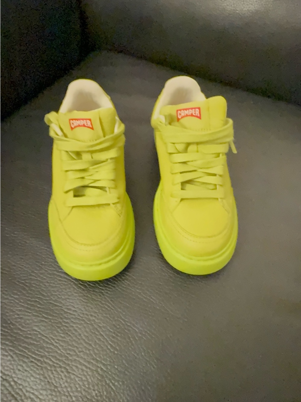 New Camper Leather Sneakers Unisex US 5 / EU 35 Lime Green